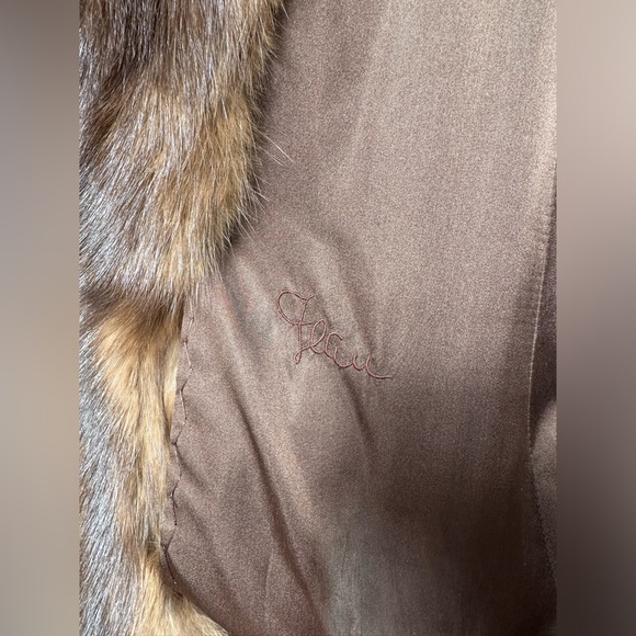 VINTAGE BERGDORF GOODMAN FULL LENGTH RUSSIAN SABLE FUR COAT JACKET SMALL - Picture 12 of 12